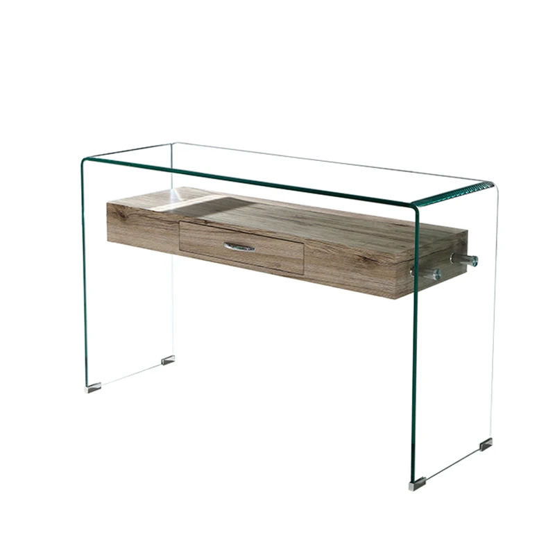 hall modern living room luxury entryway entrance narrow entry table all tempered bend curved bent glass hallway console tables