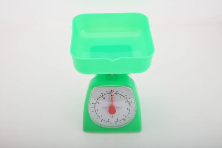 1-5KG ABS Plastic Manual Spring Mechanical Dial Kitchen Scale