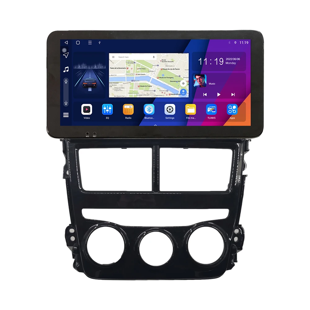 For TOYOTA VIOS/YARiS L 2018-21 10.33 inch QLED Screen Headunit Device Double 2 Din Car Stereo GPS Navigation Android Car Radio