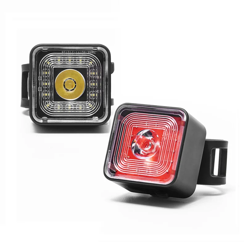 new bicycle warning light usb rechargeable led bicycle front light IP66 waterproof bike tail light with vibration sensing