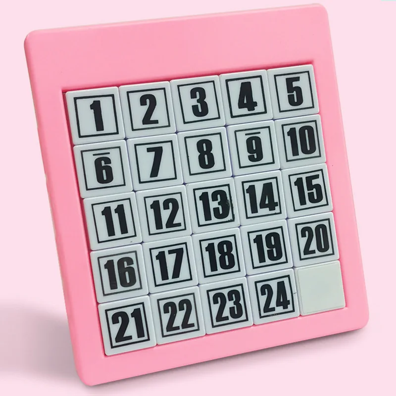 Klotski Game Huarong Road Board Math Game Early Educational  pegged puzzles Magnetic 15/24 piece Number Sliding Puzzle HH