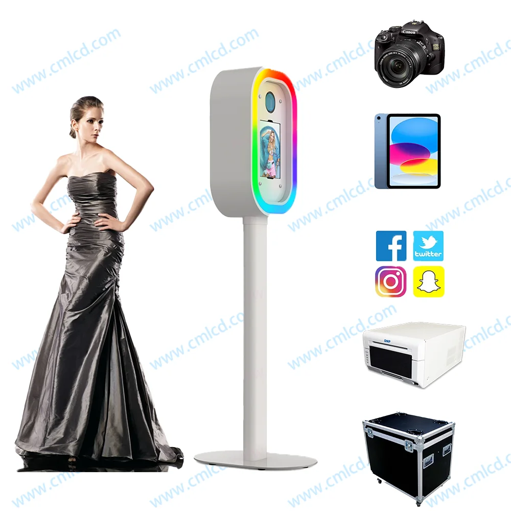 Panic Buying mini vogue photobooth for Wedding Grad Party Prom Season Events Photo Booth with flight case photobooth
