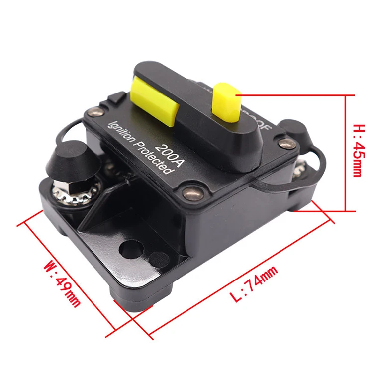 12V-48VDC 30A-300A водонепроницаемый ручной сброс автоматического выключателя для авто морской моторов Лодка