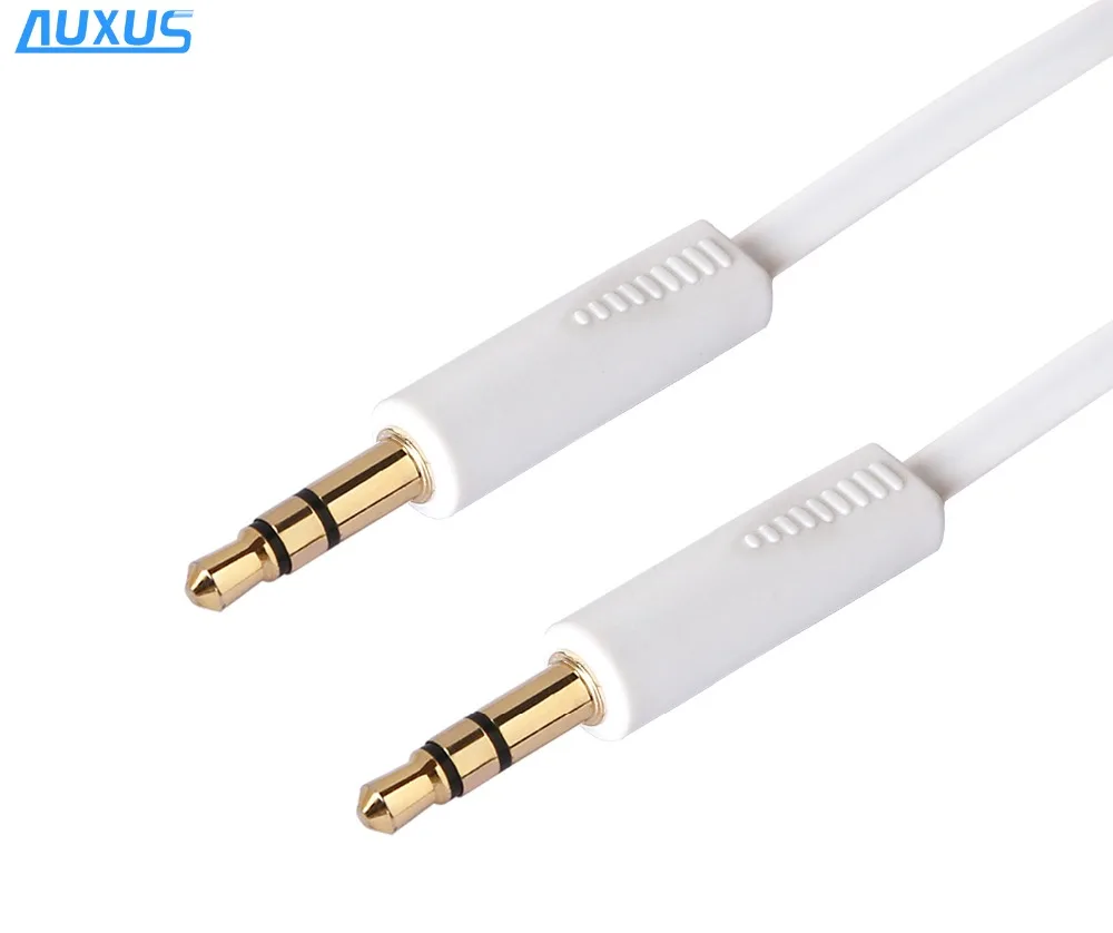3,5 до 3,5 мм аудио плоский кабель aux кабель со штыревыми соединителями на обоих концах для подключения беспроводного доступа в Интернет для ПК и MP3, смартфоны с высоким качеством