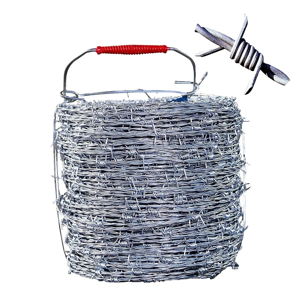 Колючая проволока для забора колючая китайского производства оцинкованная горячим