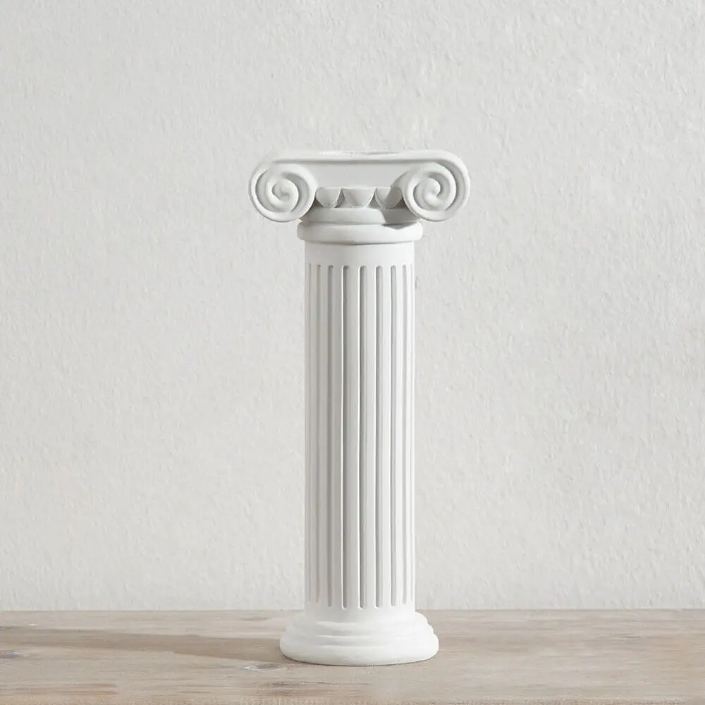 China White Nature Marble Column  For home decoration