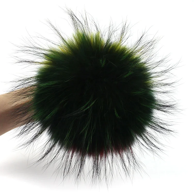 
Racoon Fur Pom Poms Balls 100% Real Ball China Raccoon Fur 