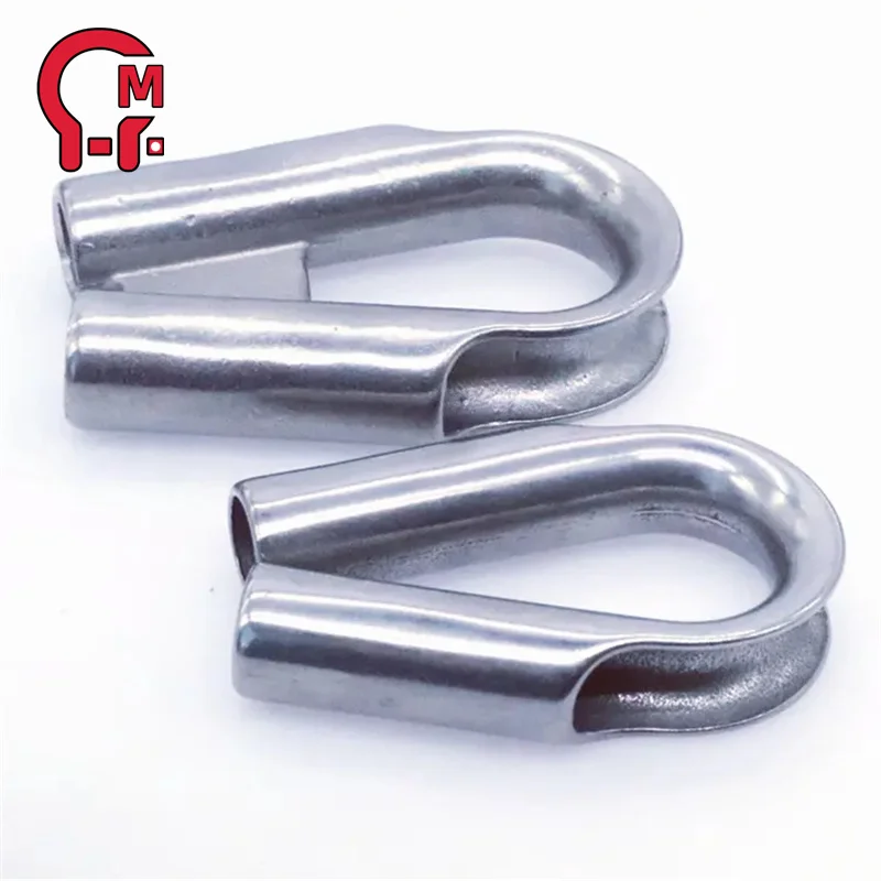 HLM Super supplier hardware rigging high polished stainless steel tube wire rope thimble