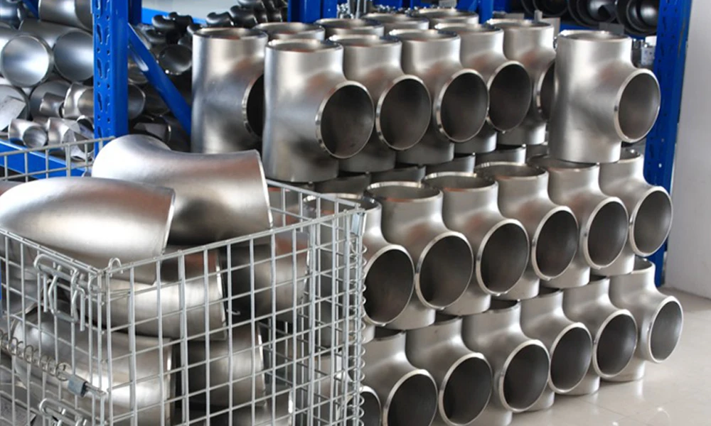 304 310 316 316L Sanitary Welded Straight Tee 90 Degree Elbow Reducer Exhaust Fittings Tee For Building Field