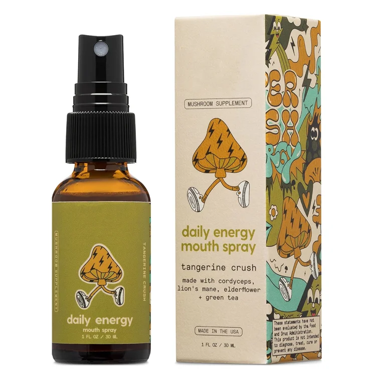 Wholesale OEM Mushrooms Spray Nutrition Supplement Lions Mane Mushrooms Extract Liquid Spray for Focus