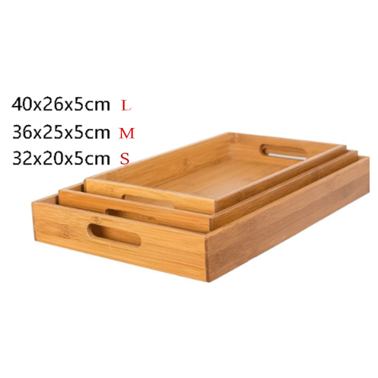 Деревянный поднос для фруктов и овощей, сервировочный поднос с деревянной ручкой, лазерная резка