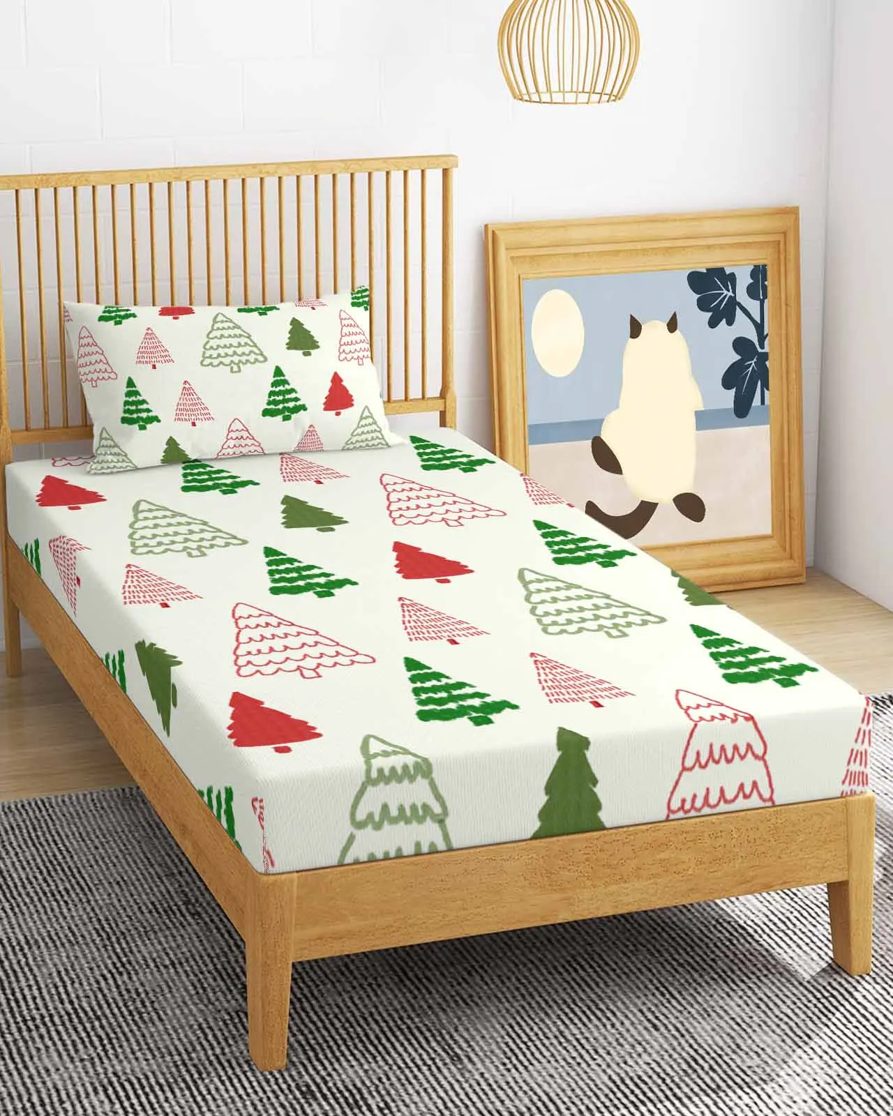 Custom Luxury Soft Polyester 1 Flat Sheet 1 Fitted Sheet 1 Pillowcases Bed Sheets for Queen Full Size Bed