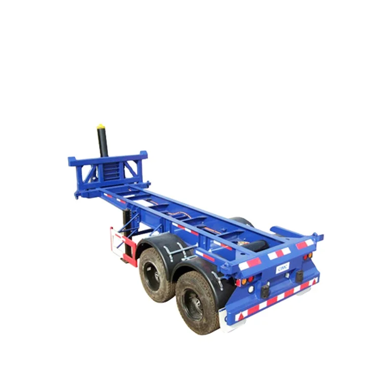 20 Feet Dump Chassis Trailer 2 Axles Tipping Container Trailer