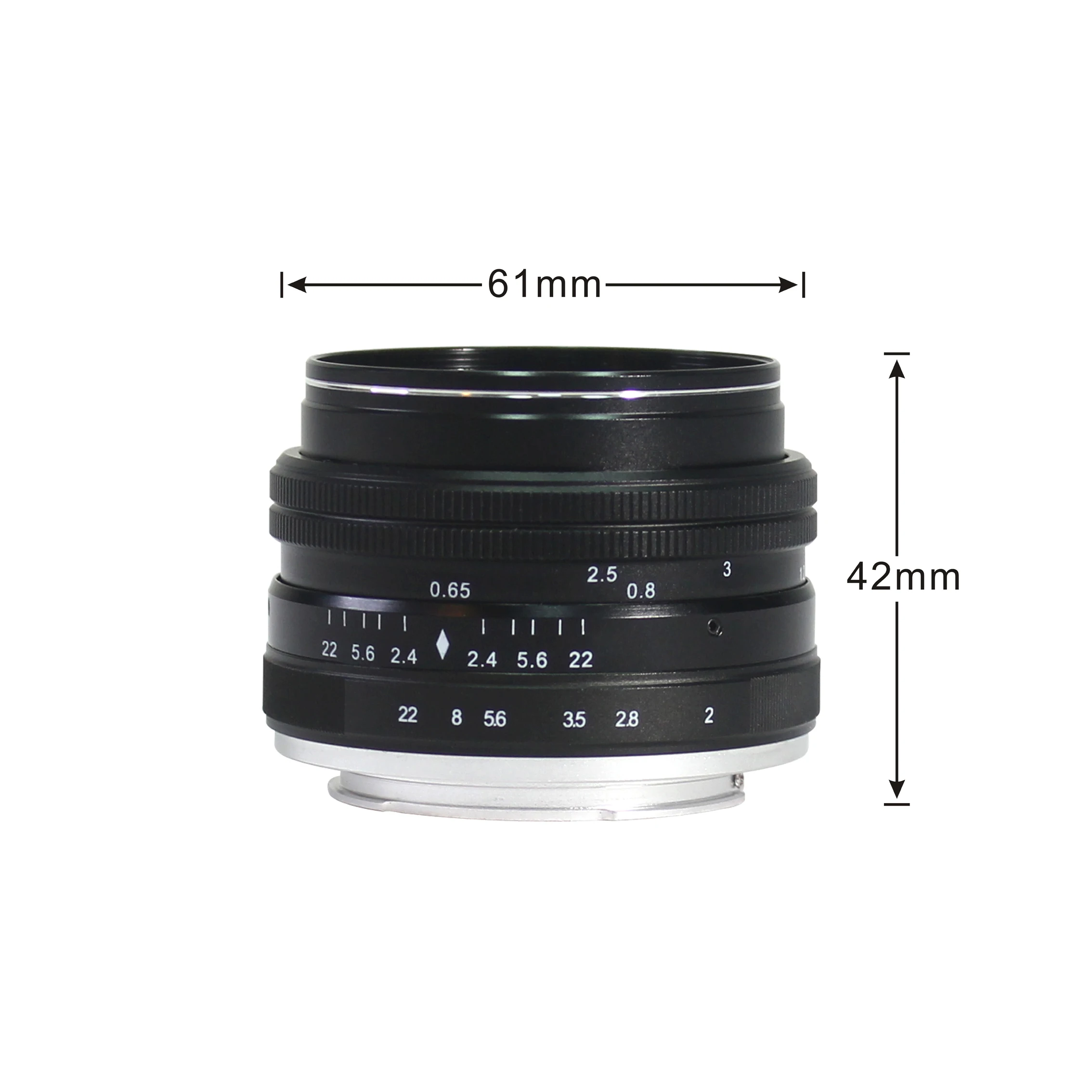 50mm F2.0 portrait lens fixed-focus camera lens manual microlens for Nikon Sony and Olympus