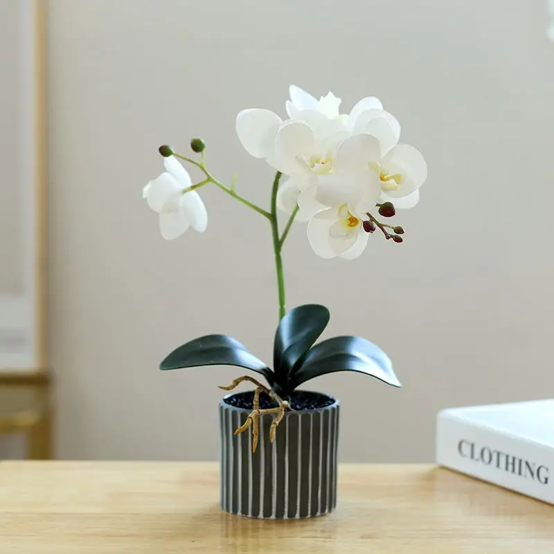 TS Orchid Purple Ornaments Plants For Party Home Decor