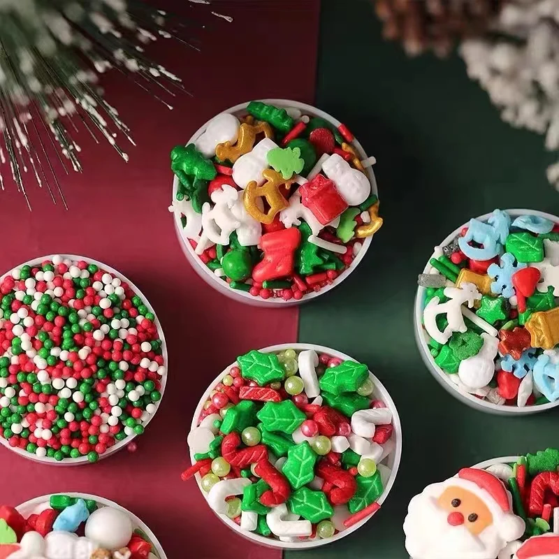 Yiwu Wholesale Edible Pearls And Sprinkles Suppliers Polymer Clay Sprinkles Christmas