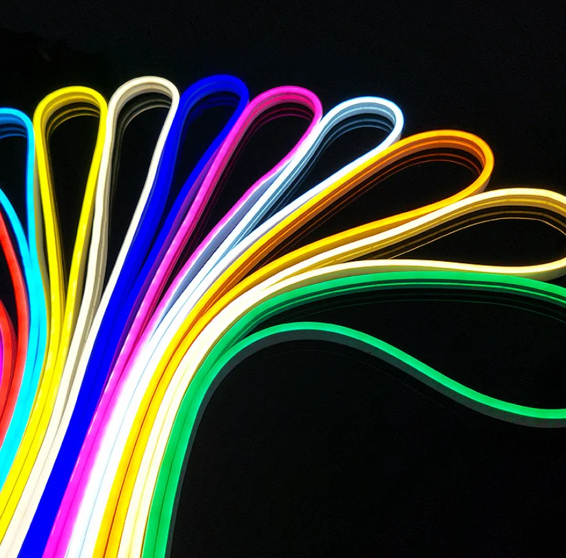 smd2835 12v 24v slim silicone IP67 waterproof flexible led strip 6mm 8mm led flex neon