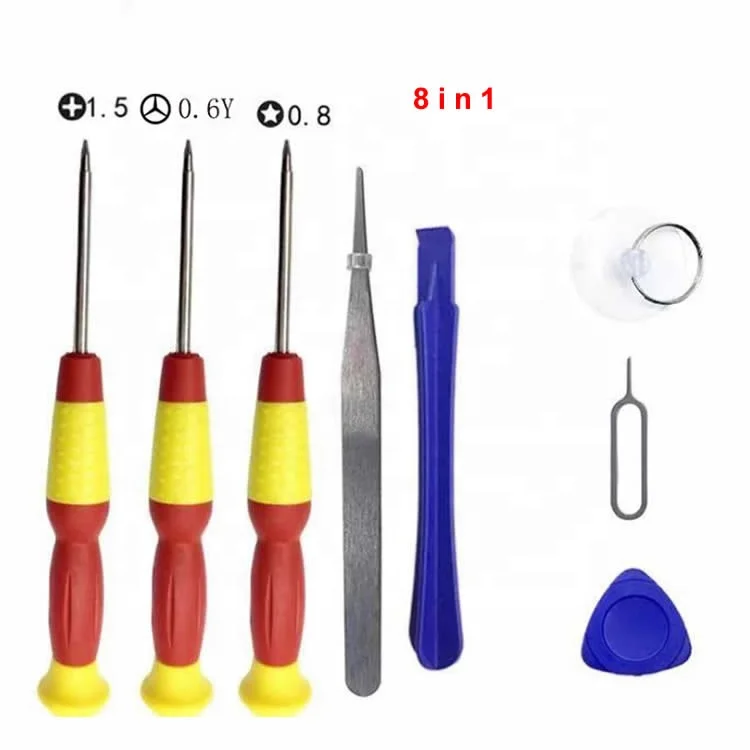 8 in 1 Android  cellphone Repair Tool Screwdriver Set Mobile Phone Disassembly Tools for iphone