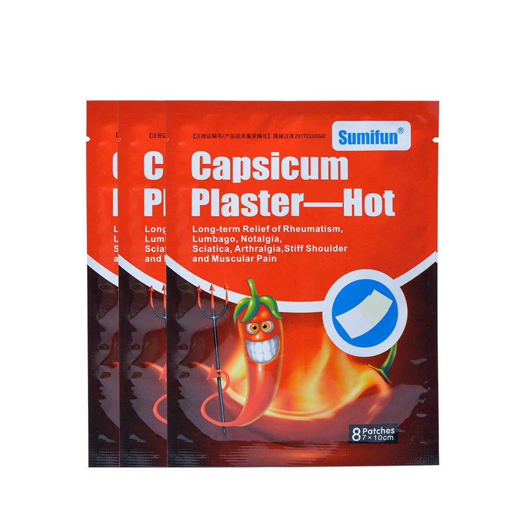 2023 Best Seller Wholesale Capsicum Chili Plaster Pain Relief Cervical Lumbar  Back Knee Leg  Shoulder Pain Patch Supplement