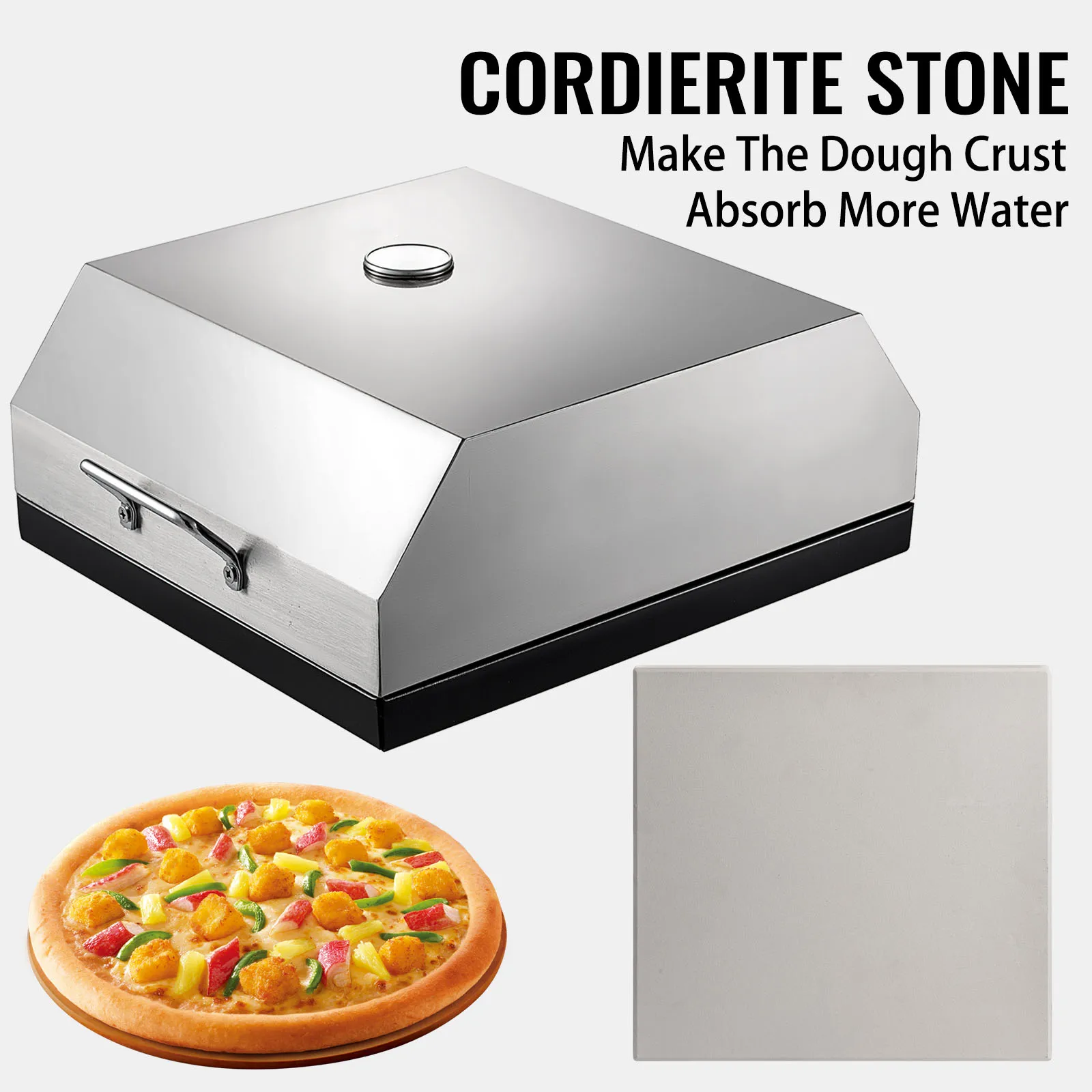 Portable modern small stainless steel indoor pizza oven for kitchen
