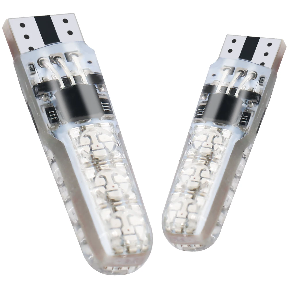 Flashing Light With Remote T10 Rgb Light Led Bulbs T10 194 W5w Led 12V 5050 6Smd Daytime Led Lights For Car WG001