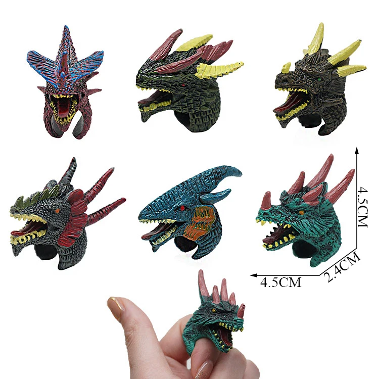 Plastic Dragon Finger Ring Toys Plastic Ajatar Ring For Kids Playing