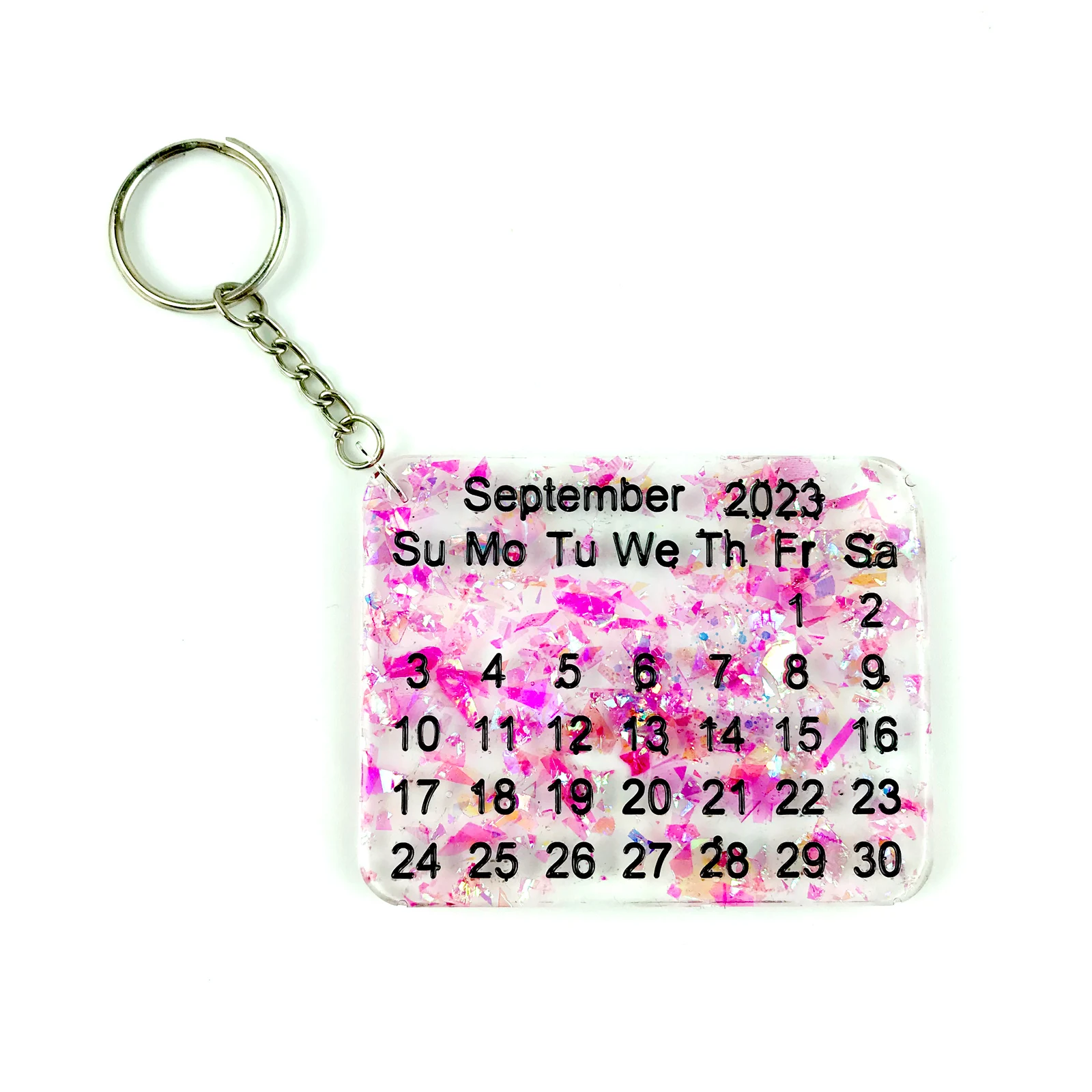 7684 Calendar 2023 commemorates 12 - month resin keychain silicone mold