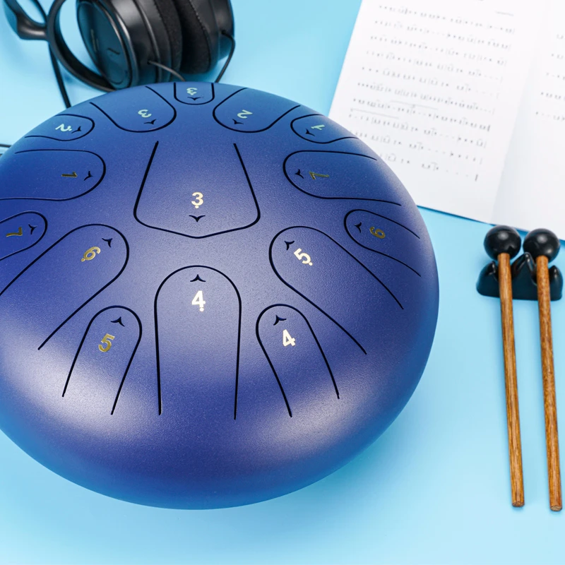 Special Hot Selling Vivid Colors Hand Drum 12 Inch Handpan Hand Percussion Drum Set