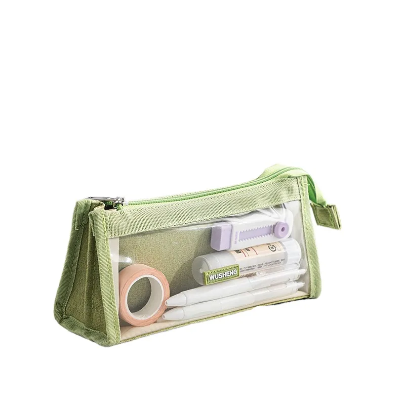 Versatile Clear Pencil Case Multi-functional Large Capacity with Visible Partitions Ideal for School and Office Universal CN;GUA