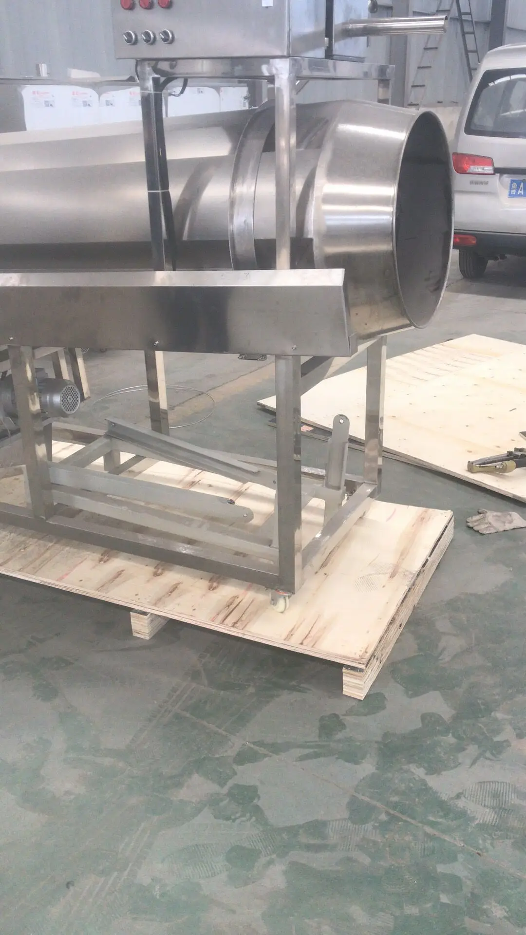 100-300kg rotary drum roller seasoning snack making machines