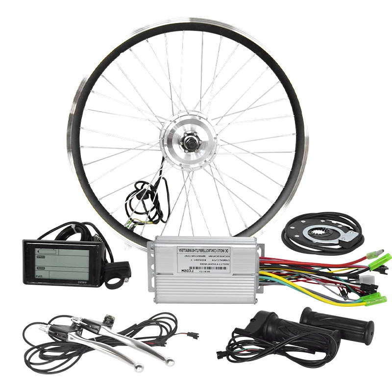 500W High Power Electric Bicycle Kit Brushless Hub Motor Wheel with LCD Display for Bike Parts