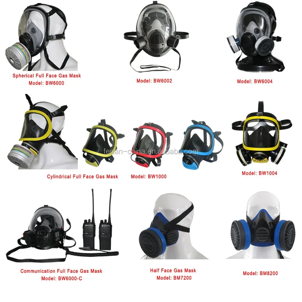 New Product new design China Manufacturer Silicone Full Face Chemical Gas Protection Mask With Double Filter