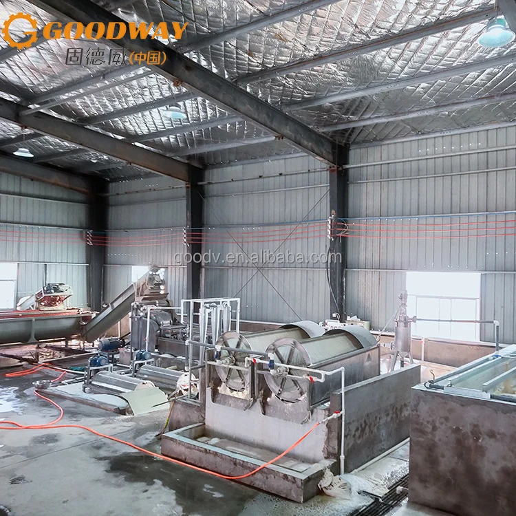 COODWAY Complete Tapioca Starch Machine Cassava Starch Production Line Making Machinery