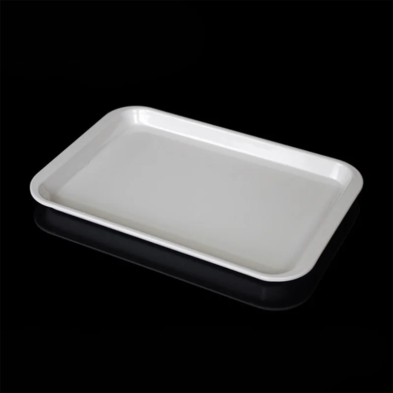 Wholesale restaurant rectangular melamine black tray