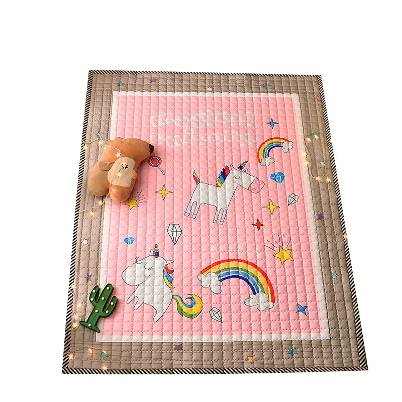Экологически чистый милый мягкий коврик для ползания для ребенка