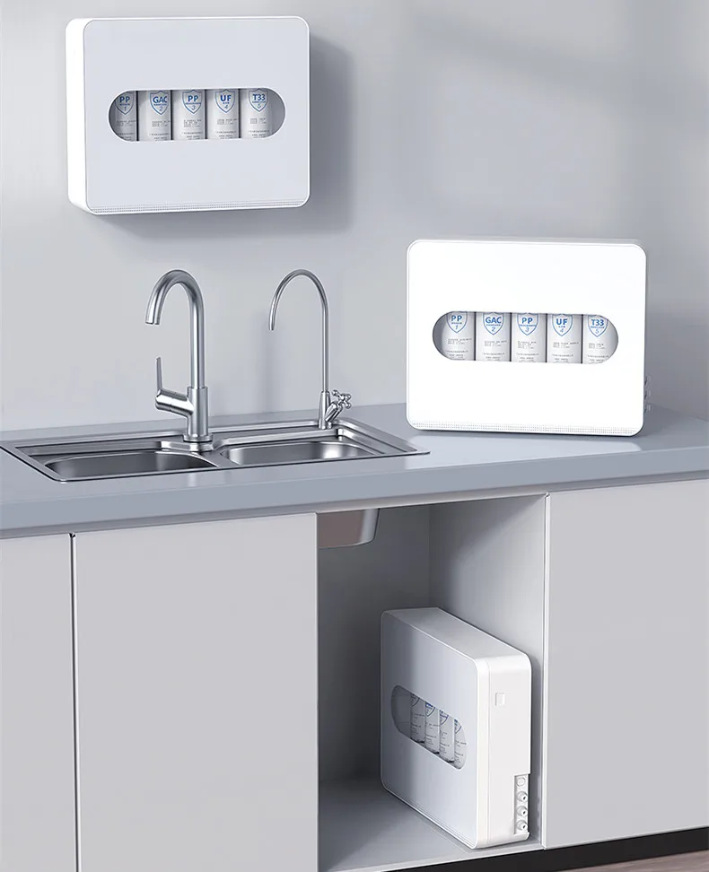 Eiree Home water purifier direct drinking water filters purifier 5 stages UF membrane countertop Alkaline water treatment filter