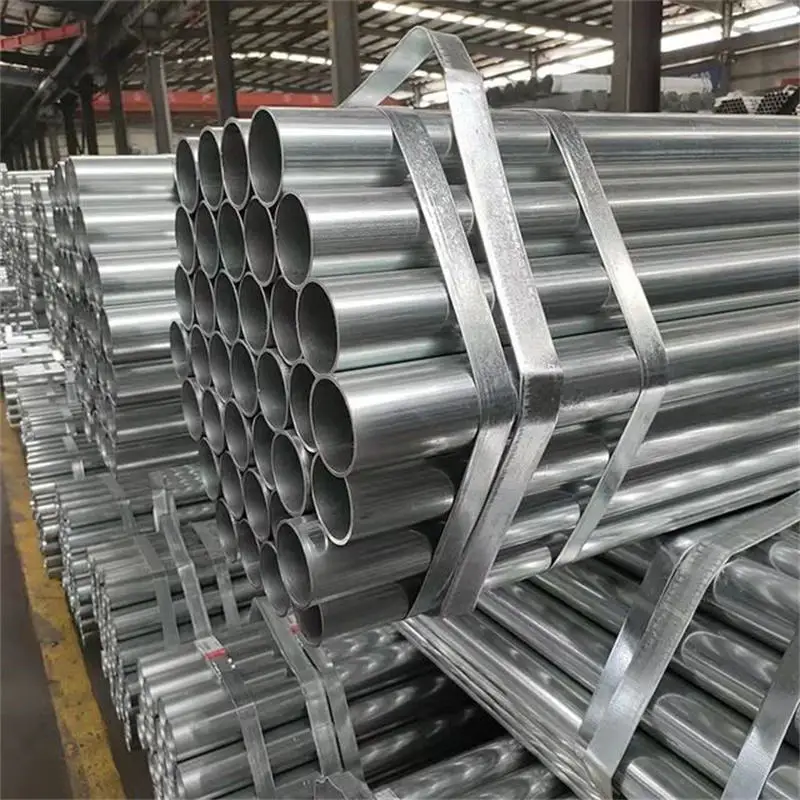 Горячая оцинкованная стальная труба Q235 Q275 Q345 erw стальные трубы 4 дюйма 6 дюймов предварительно для строительства