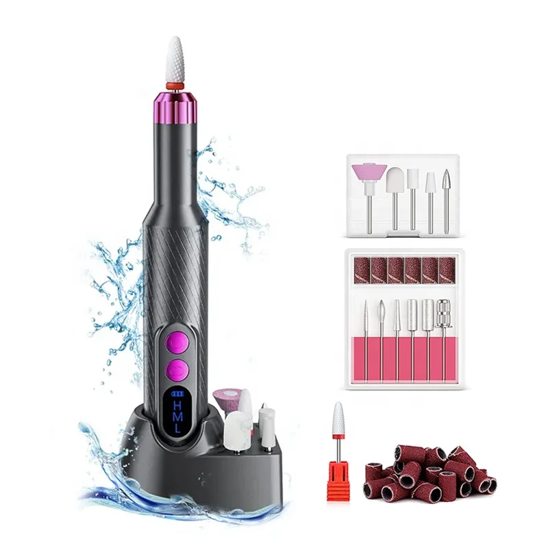 Портативная электрическая пилка для ногтей с USB инструмент полировки электронная маникюра и педикюра принадлежности домашнего салонного