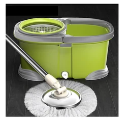 Factory sales cubeta con trapeador giratorio spin cleaning mop bucket spin magic mop 360 spin wring mop