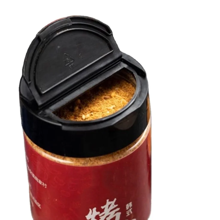 China Factory High Quality Cheap Price PET Plastic Spice Bottle Seasoning Jar with Dual Open Shaker Lid Flip Top