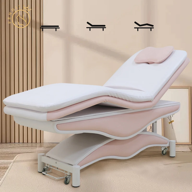 Black White Beauty Salon Furniture Electric Luxury Electric Beauty Facial Bed Massage Tables & Beds