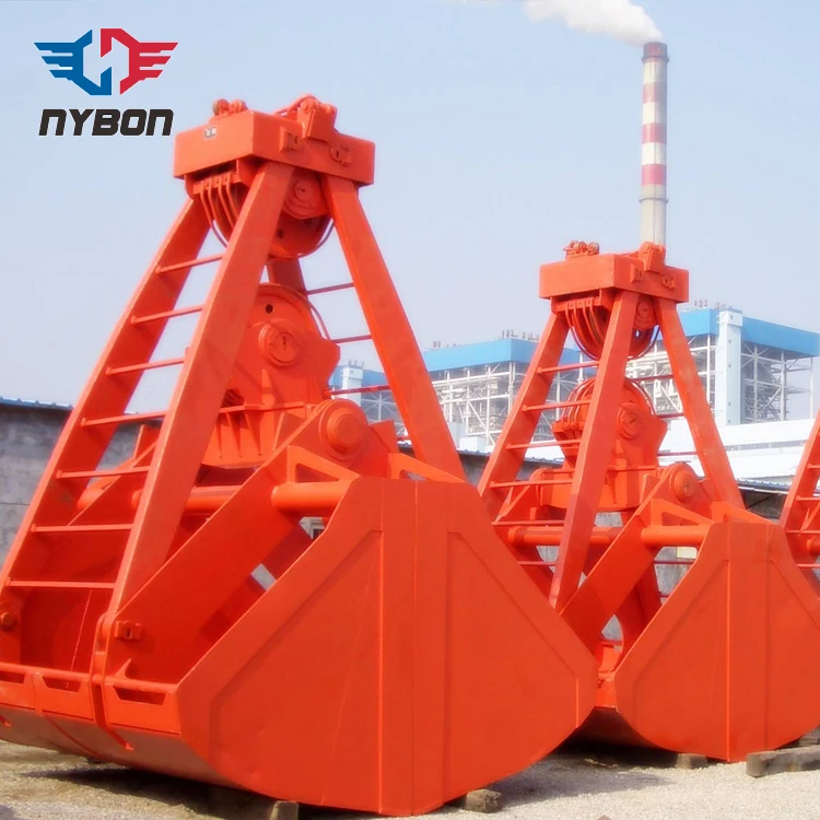 Hydraulic/Electric Motor 5m3 Clamshell Crane Grab Bucket