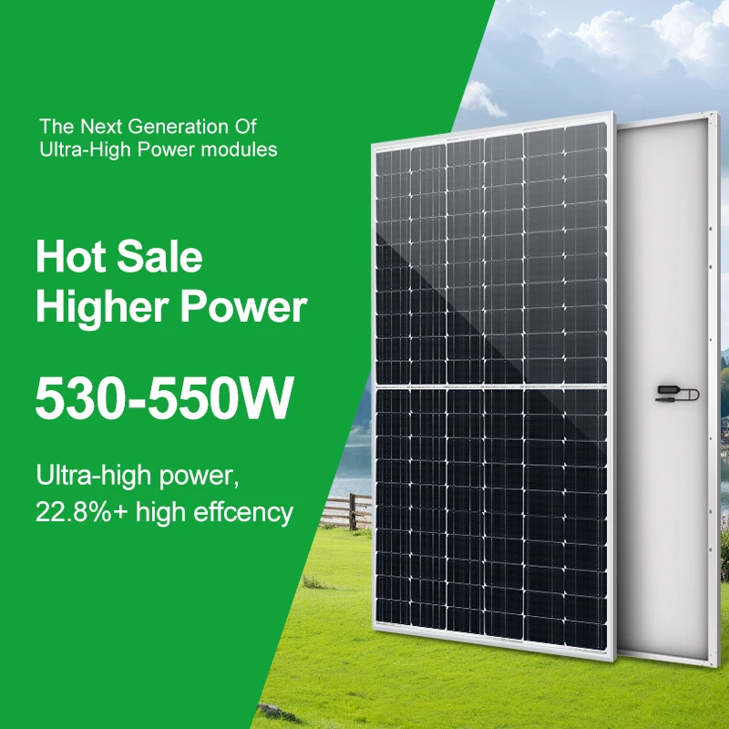 High efficiency solar panels long warranty 530w 540w 550w solar panel efficiency solar panels for business