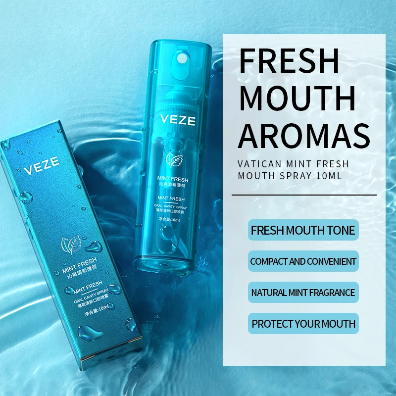 OEM ODM VEZE menthol горловина распылитель для плохого дыхания прочный ополаскиватель полости