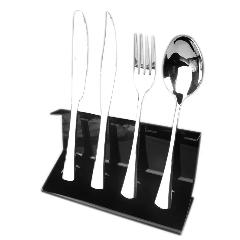 Acrylic cutlery storage display stand kitchen knife and fork spoon rack cutlery set transparent stand