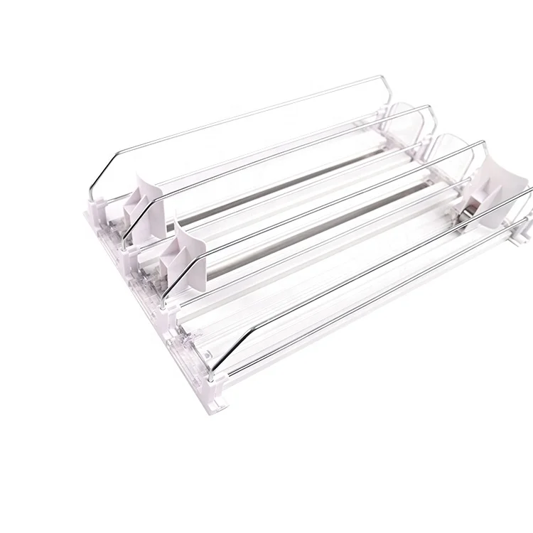 Soda Can Organizer Beverage Can Rack Shelf Pusher Glide