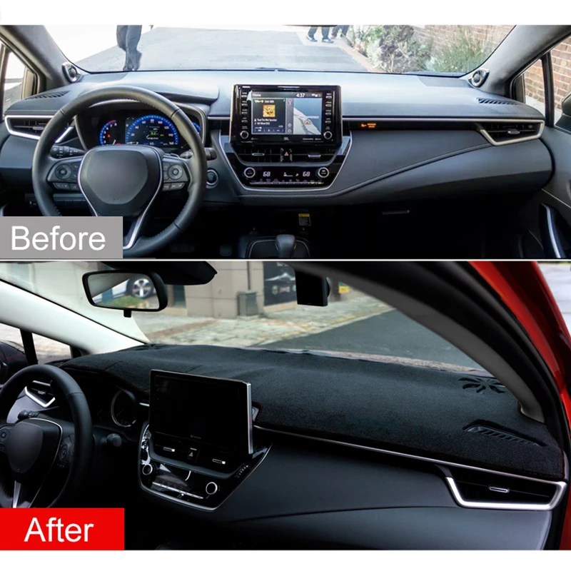 For Toyota Corolla 2019 2020 2021 2022 E210 12th Car Dashboard Cover Avoid Light Mats Sun Shade Carpets Anti-UV Case Accessories