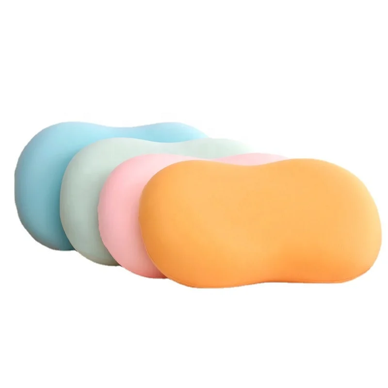 Hot selling Colorful  Silk Pillow Case Baby Head Pillow Custom Memory Foam  Car Neck Rest Pillow Household Gift