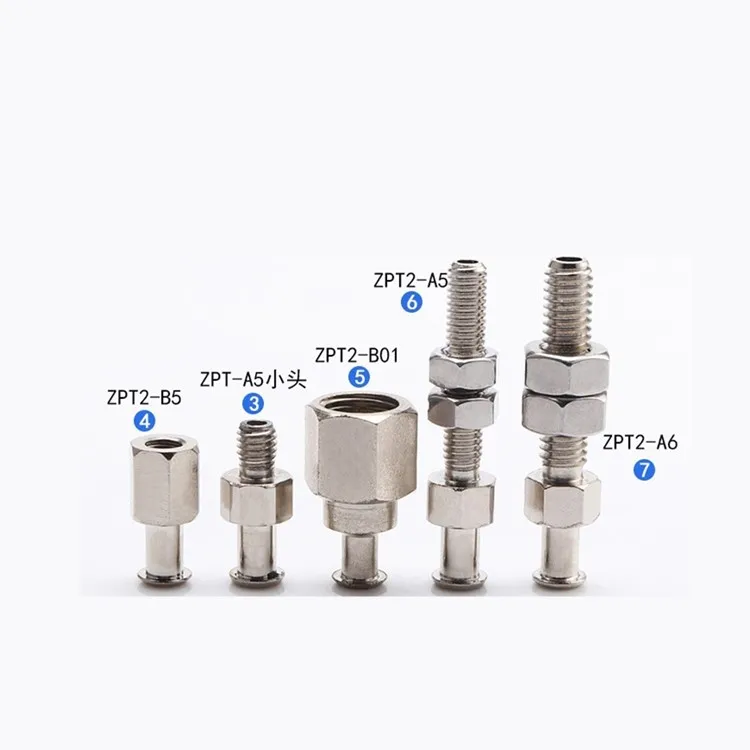Vacuum suction cup connector APT-A5 / B5 / B8 / B01 / A8 / A6 vertical non buffered support head
