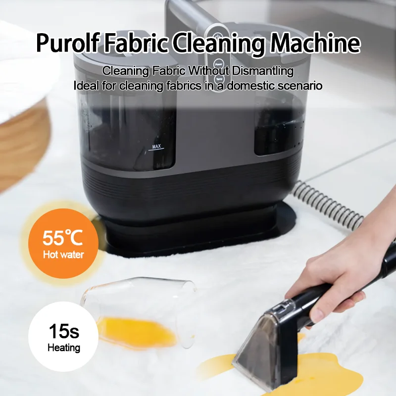 Hot Water Wet Dry Vacuum Carpet Carpet Spot Cleaner Fabric Cleaning Machine For Sofa Carpet And Upholstery With 4  Brushes